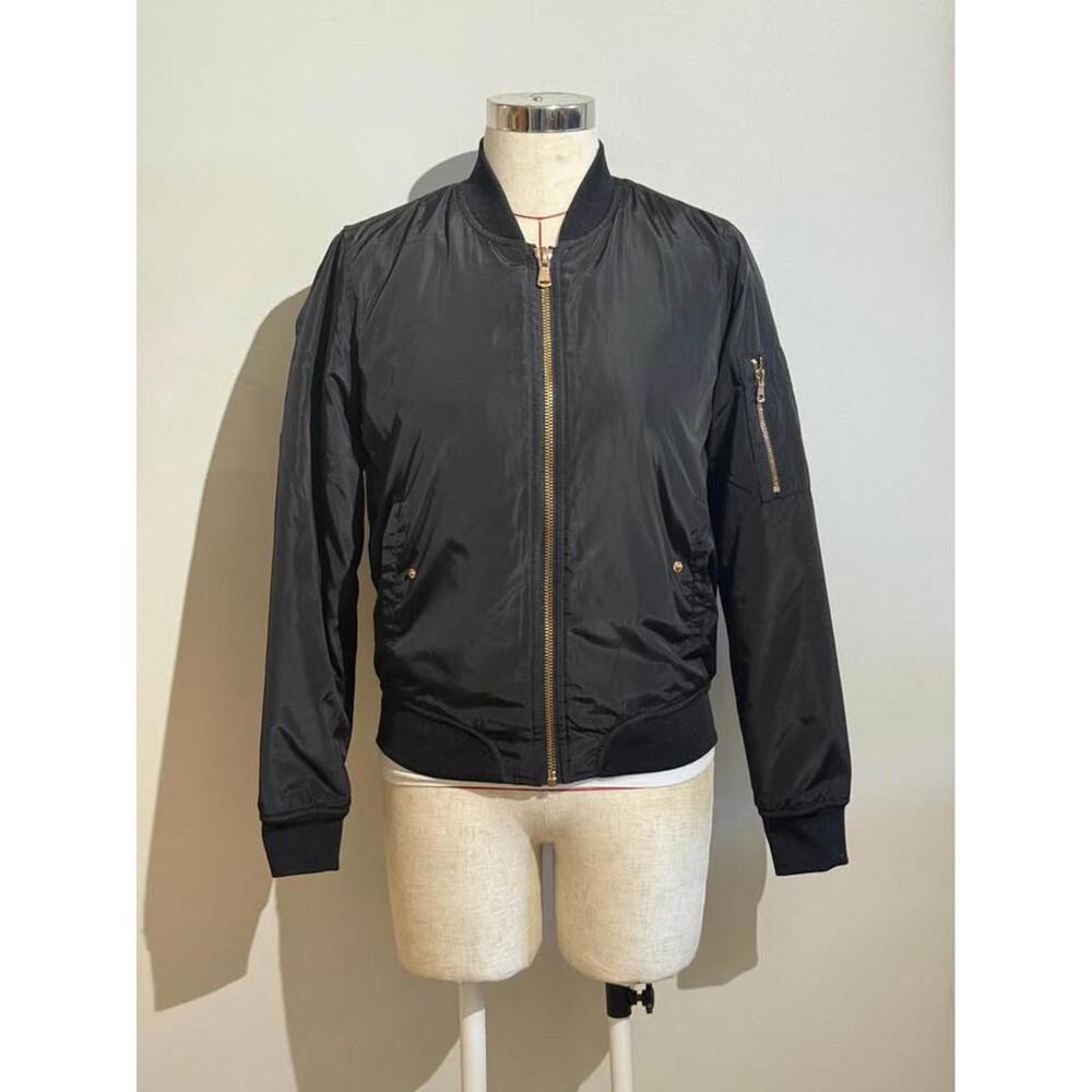 Retrod Black Flight Jacket Women's S‎
